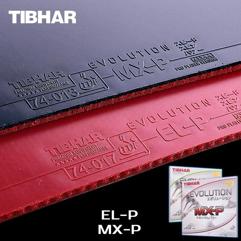 Tibhar-Evolution EL-P Table Tennis Rubber, Professional Non-Toxic Pimples-in Ping Pong Rubber for Quick Attack